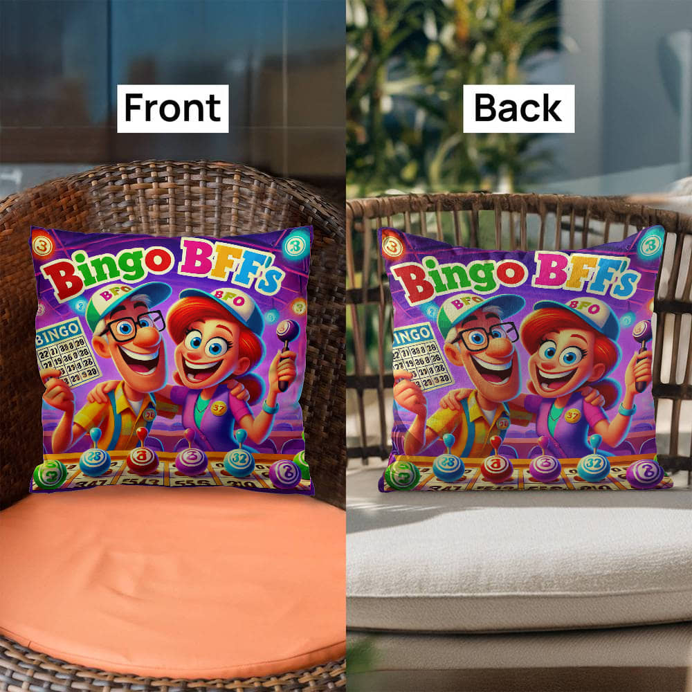 Bingo BFFS Pillow – Gift for Her - Gift for Him
