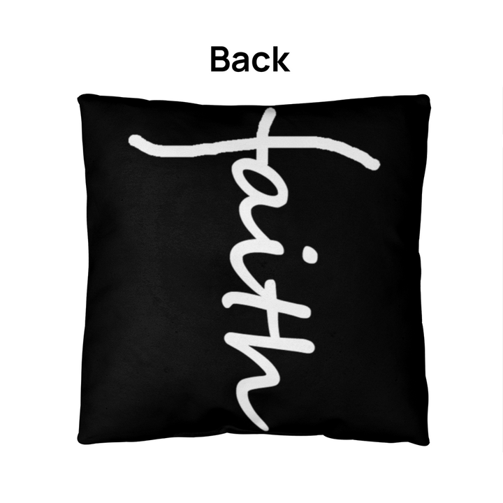 Faith (White) – Classic Pillow – Gift for Her – Gift for Him