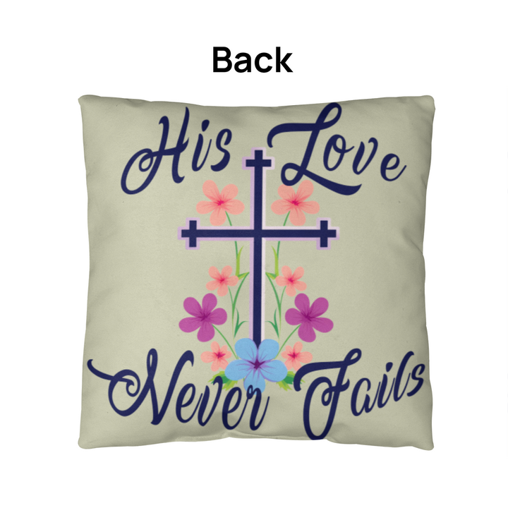 His Love Never Fails Classic Pillow – Gift for Her