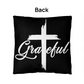 Grateful (White) - Classic Pillow - Gift for Her - Gift for Him