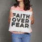 Faith Over Fear (Black) - Classic Pillow - Gift for Her - Gift for Him