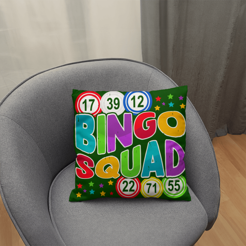 Bingo Squad Pillow – Gift for Her - Gift for Him