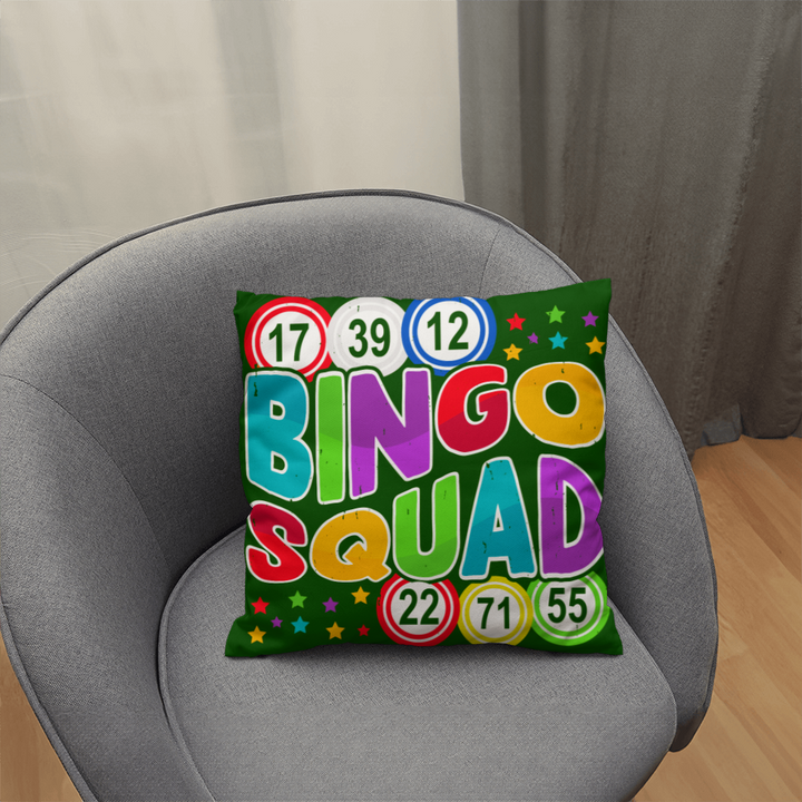 Bingo Squad Pillow – Gift for Her - Gift for Him