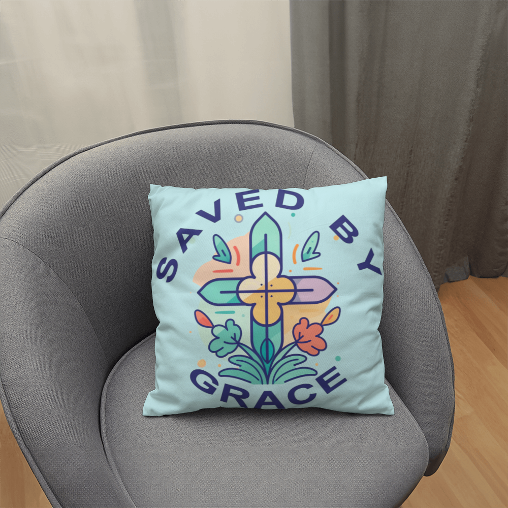 Saved By Grace Classic Pillow – Gift for Her