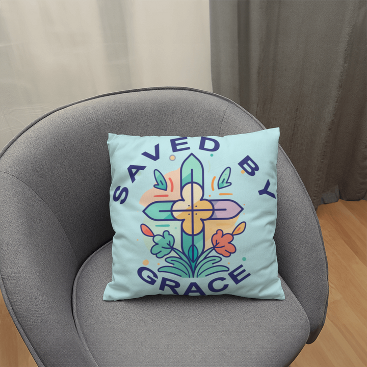 Saved By Grace Classic Pillow – Gift for Her