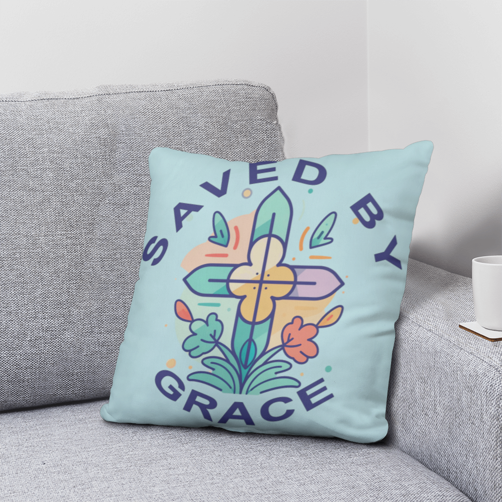 Saved By Grace - Classic Pillow - Gift for Her