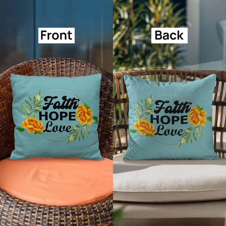 Faith Hope Love Classic Pillow – Gift for Her - Gift for Him