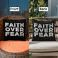 Faith Over Fear (White) - Classic Pillow - Gift for Her - Gift for Him