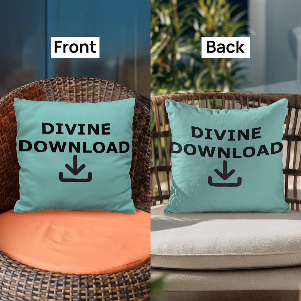 Divine Download (Black) - Classic Pillow - Gift for Her - Gift for Him
