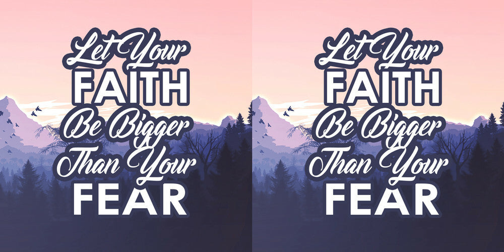 Let Your Faith Be Bigger Than Your Fear Classic Pillow – Gift for Her - Gift for Him