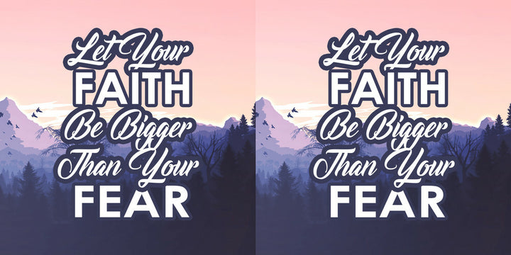 Let Your Faith Be Bigger Than Your Fear Classic Pillow – Gift for Her - Gift for Him