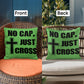 No Cap, Just Cross (Black) - Classic Pillow - Gift for Her - Gift for Him