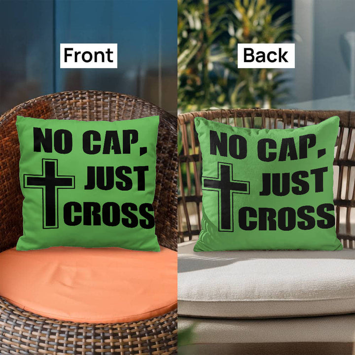 No Cap, Just Cross (Black) Classic Pillow – Gift for Her - Gift for Him
