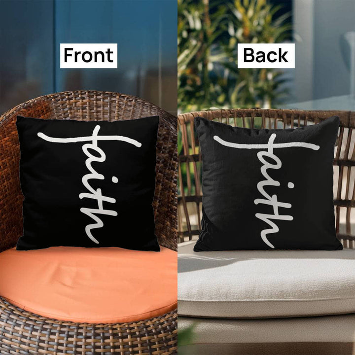 Faith (White) – Classic Pillow – Gift for Her – Gift for Him