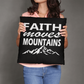 Faith Moves Mountains (White) - Classic Pillow - Gift for Her - Gift for Him
