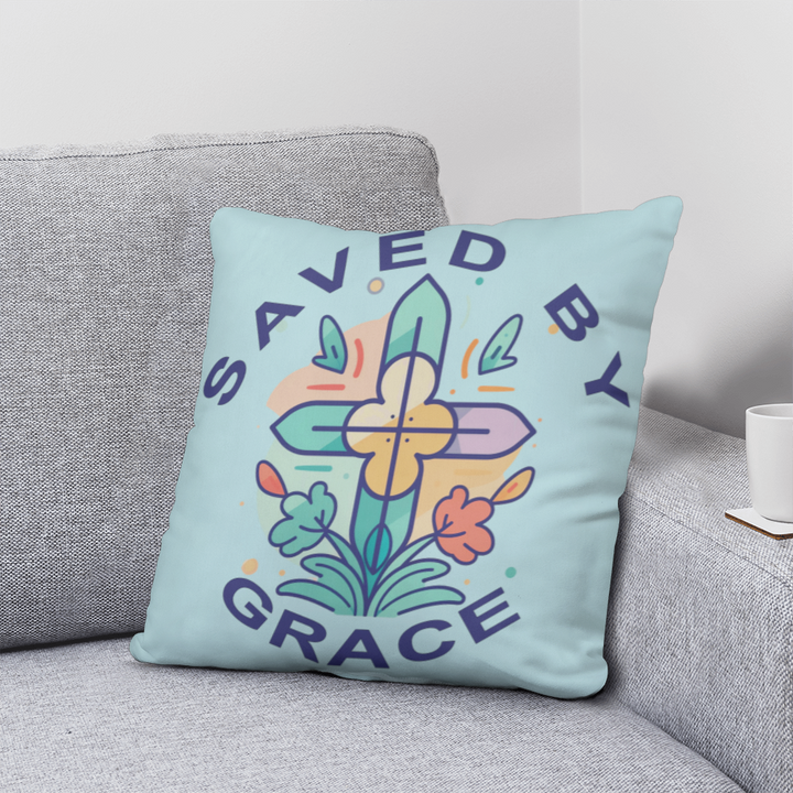 Saved By Grace Classic Pillow – Gift for Her