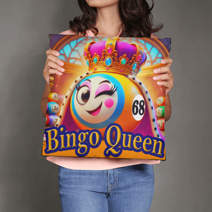 Bingo Queen Pillow – Gift for Her