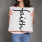 Faith (Black) - Classic Pillow - Gift for Her - Gift for Him