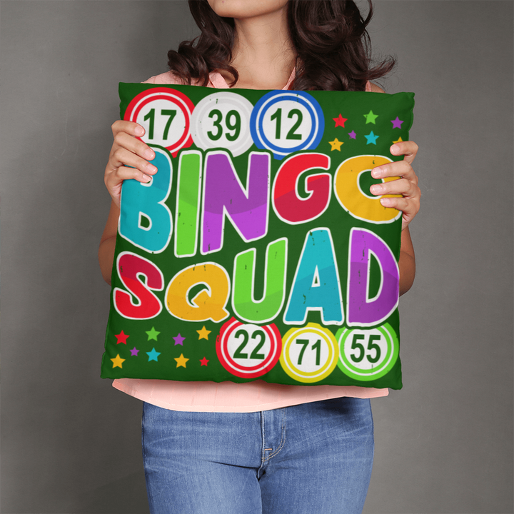 Bingo Squad Pillow – Gift for Her - Gift for Him