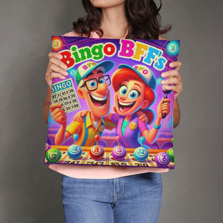 Bingo BFFS Pillow – Gift for Her - Gift for Him