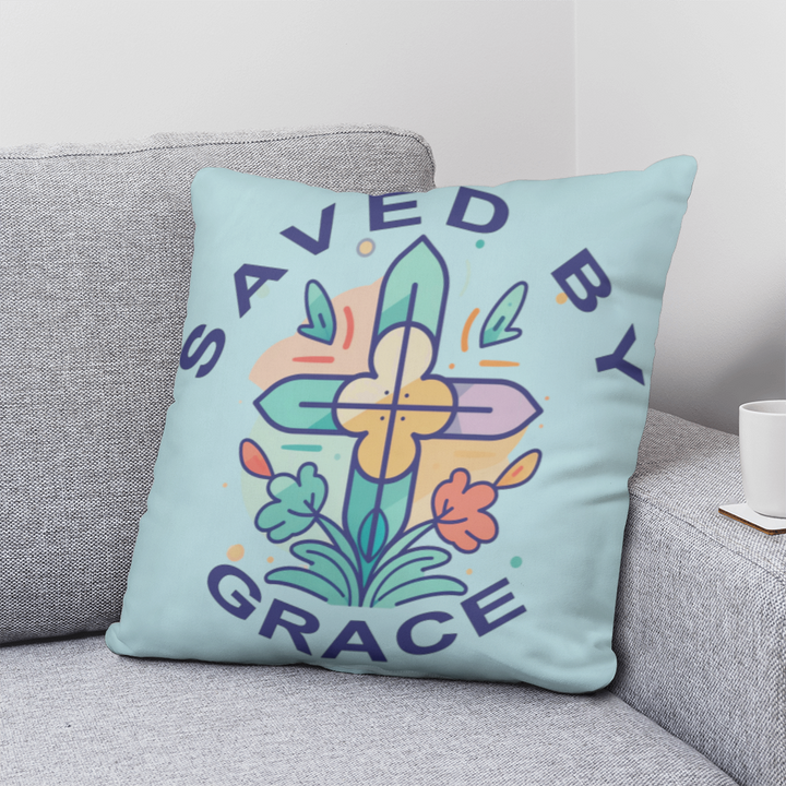 Saved By Grace Classic Pillow – Gift for Her