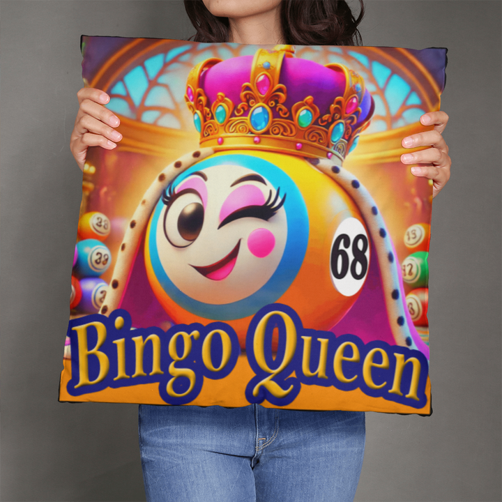 Bingo Queen Pillow – Gift for Her