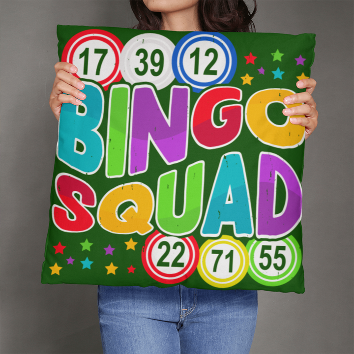 Bingo Squad Pillow – Gift for Her - Gift for Him