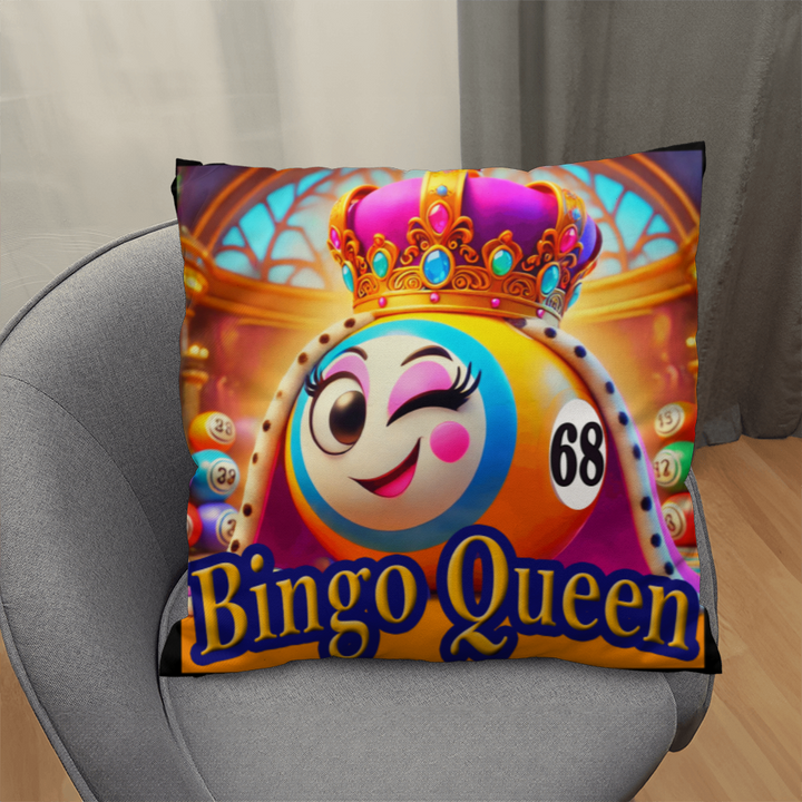 Bingo Queen Pillow – Gift for Her