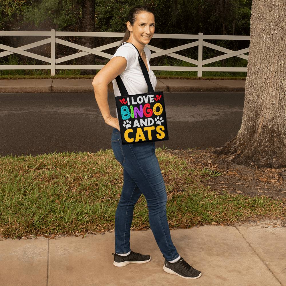 I Love Bingo And Cats - Classic Tote Bag - Gift for Her