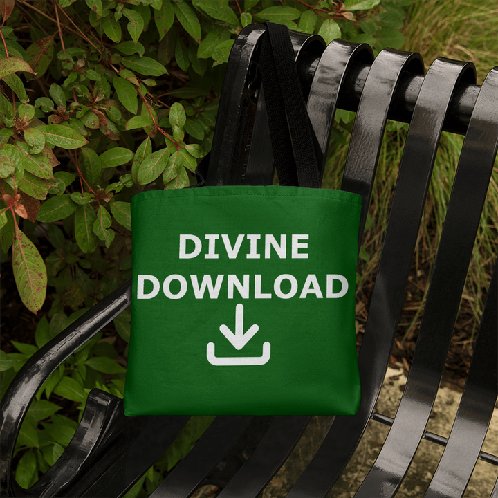 Divine Download - Classic Tote Bag - Gift for Her