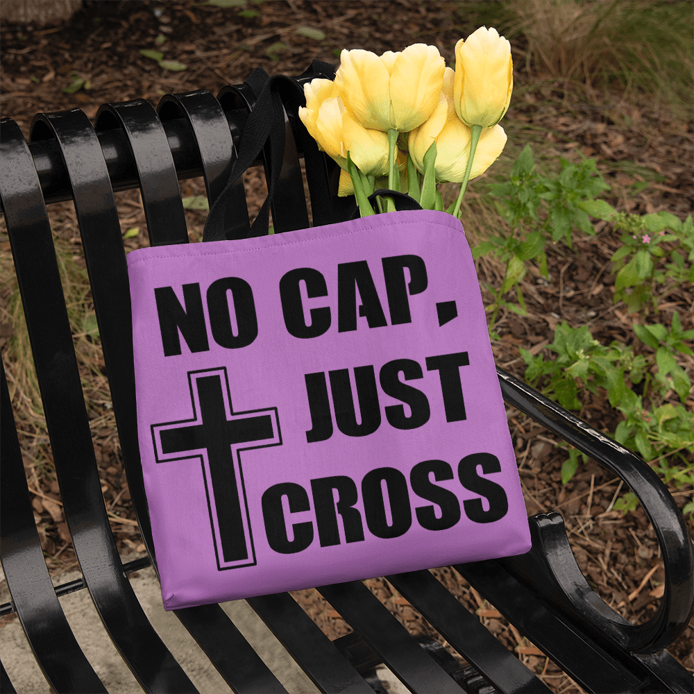 No Cap, Just Cross Classic Tote Bag – Gift for Her