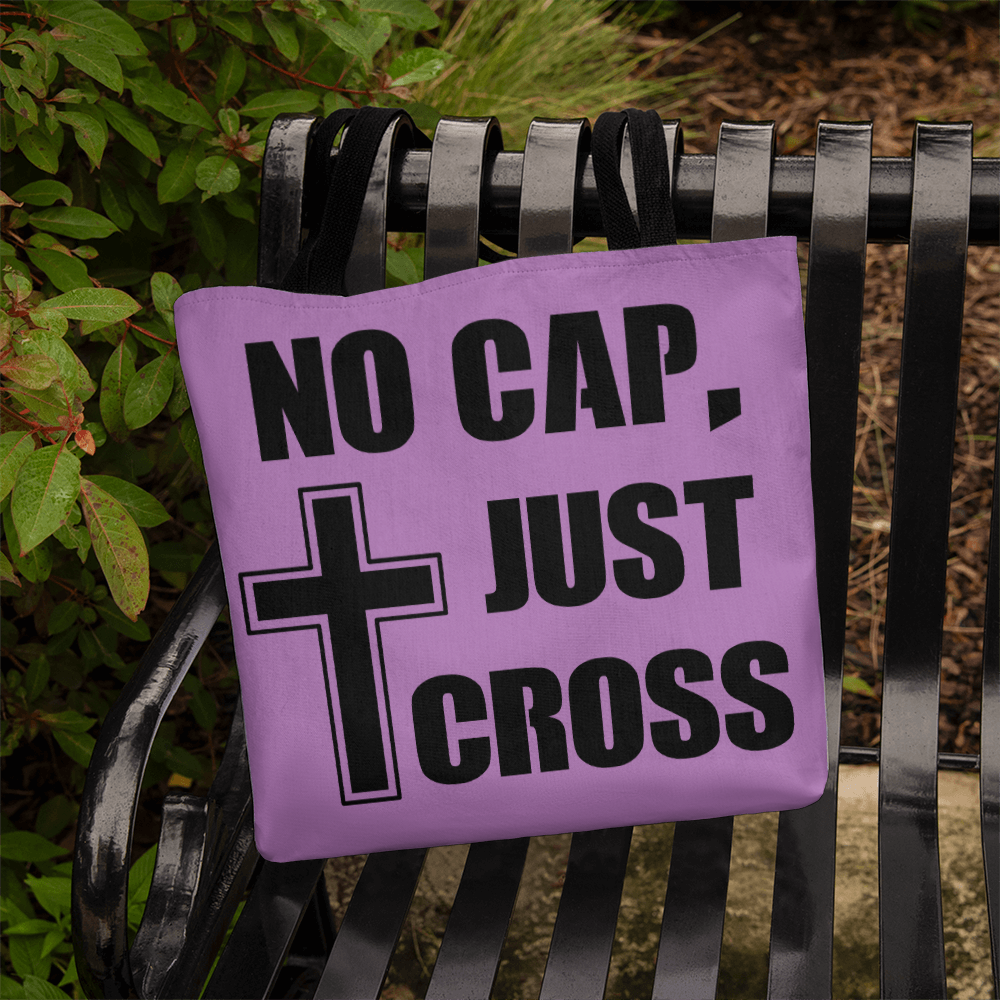 No Cap, Just Cross Classic Tote Bag – Gift for Her