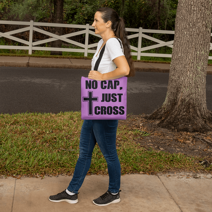 No Cap, Just Cross Classic Tote Bag – Gift for Her
