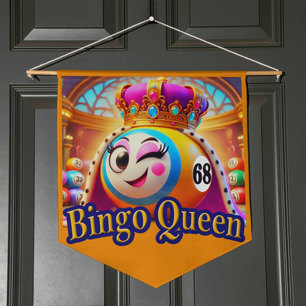 Bingo Queen - Wall Pennant - Gift for Her - Gift for Him