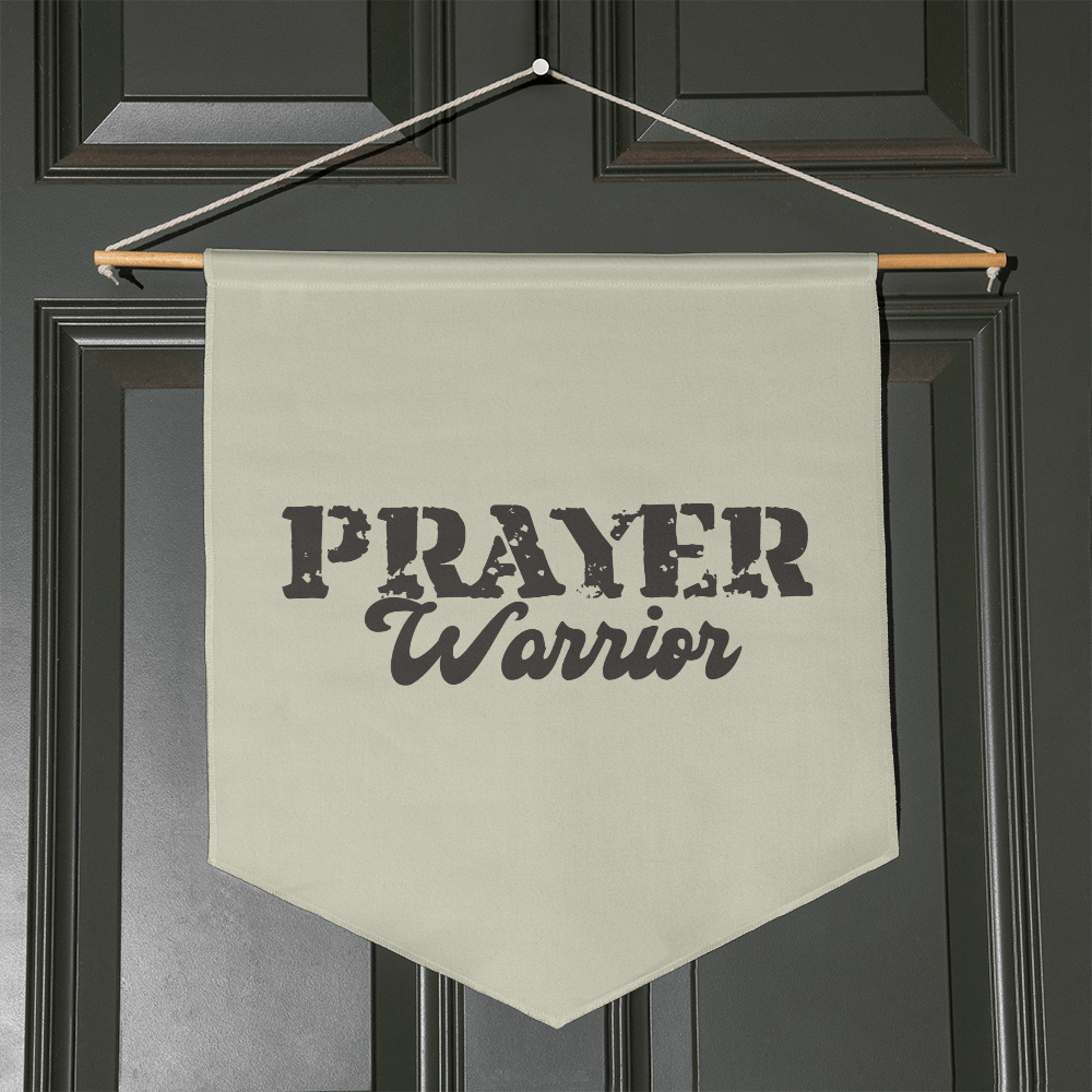 Prayer Warrior - Wall Pennant - Gift for Her - Gift for Him