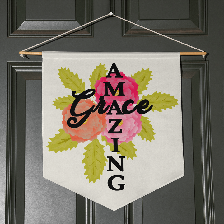 Amazing Grace Wall Pennant – Gift for Her