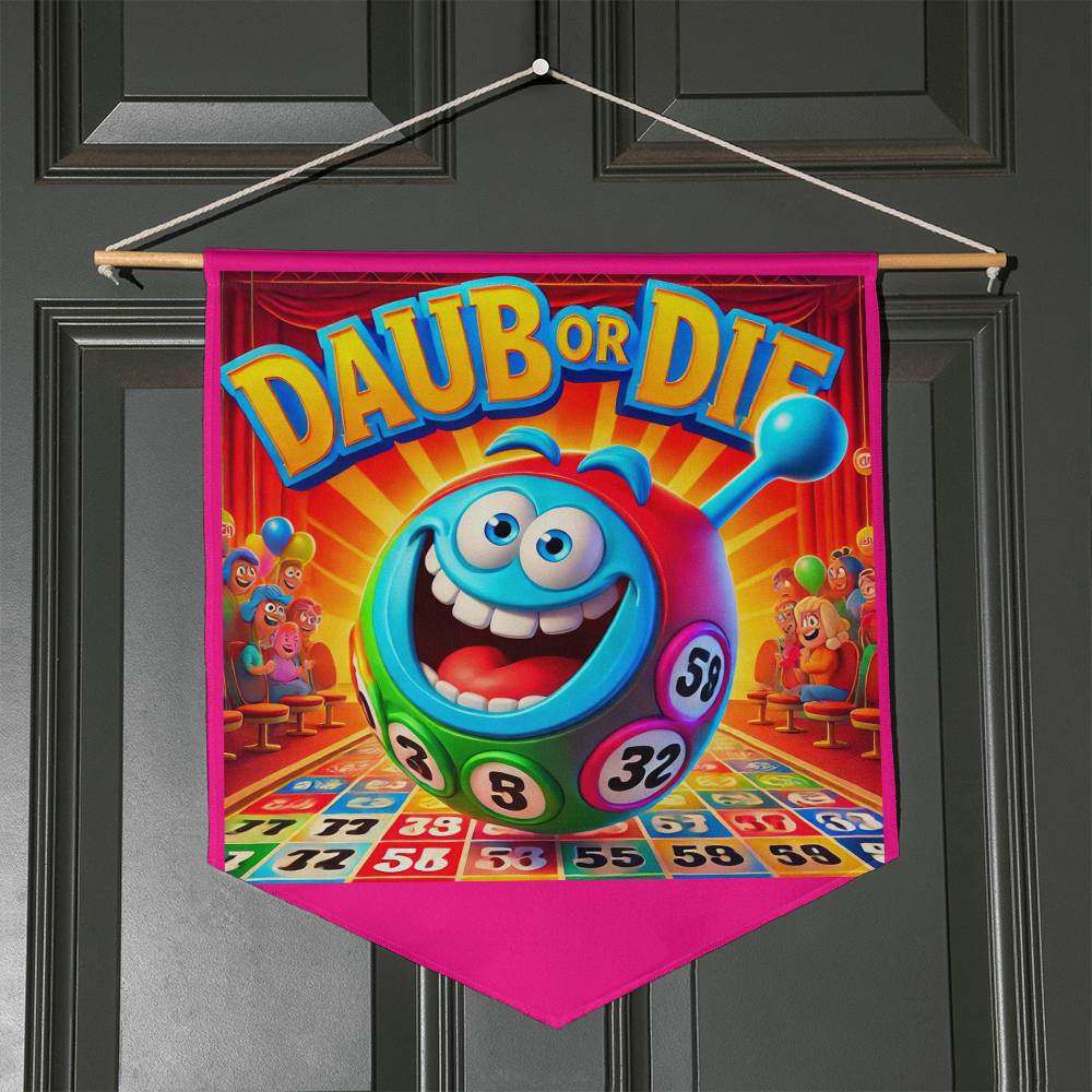 Daub Or Die - Wall Pennant - Gift for Her - Gift for Him