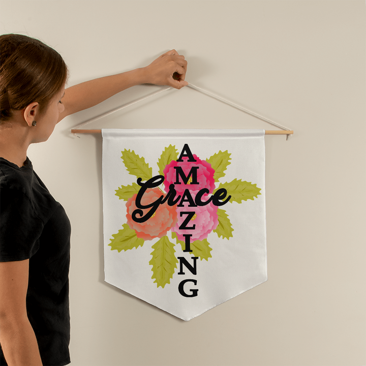Amazing Grace Wall Pennant – Gift for Her