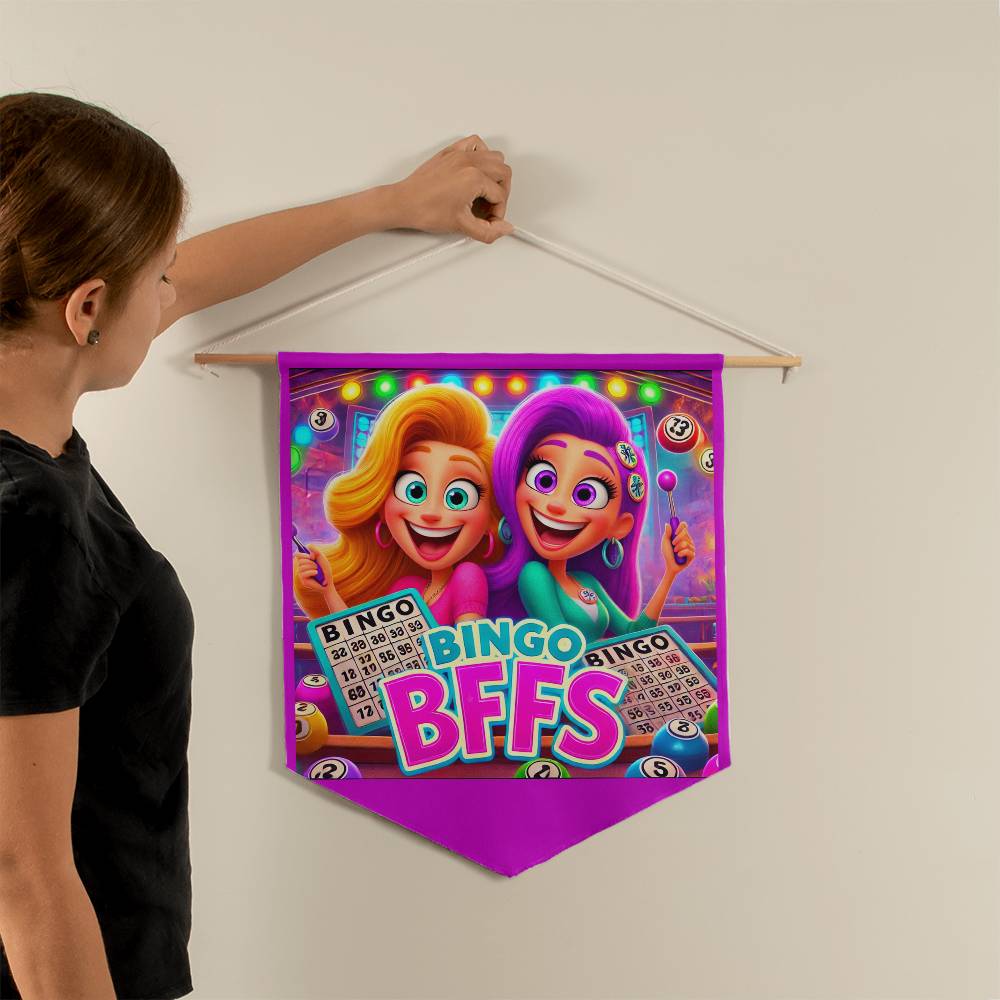 Bingo BFFS 1 - Wall Pennant - Gift for Her