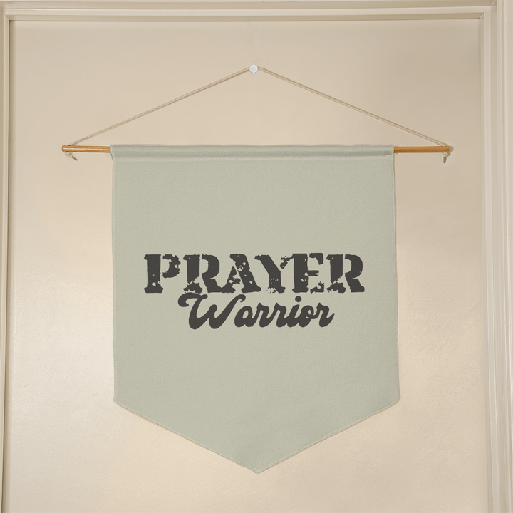 Prayer Warrior Wall Pennant – Gift for Her - Gift for Him