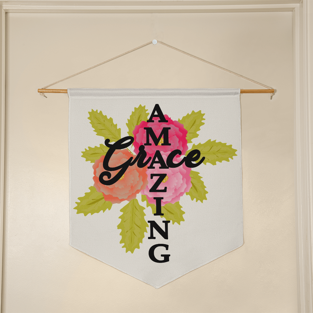 Amazing Grace Wall Pennant – Gift for Her