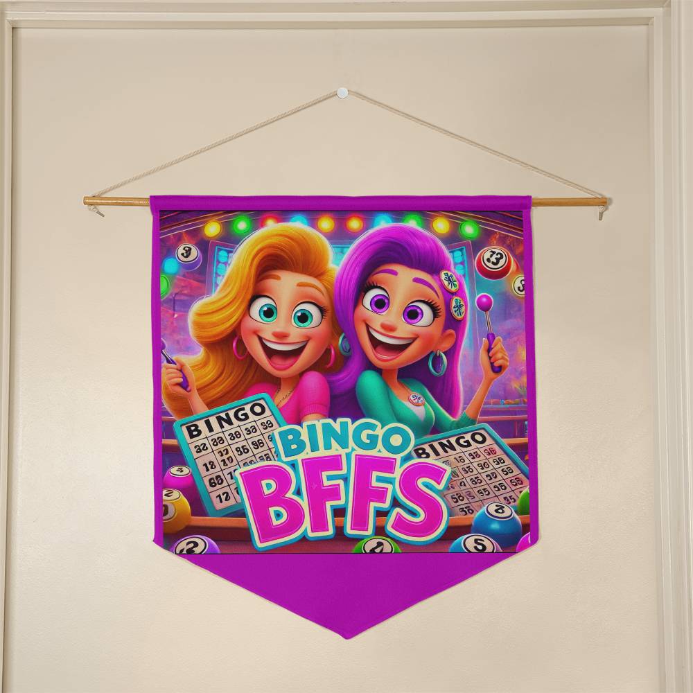 Bingo BFFS 1 Wall Pennant – Gift for Her