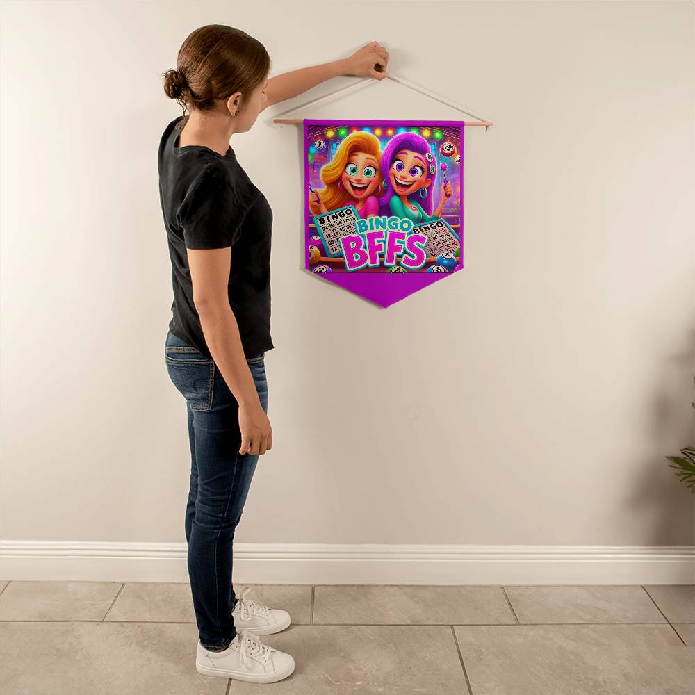 Bingo BFFS 1 - Wall Pennant - Gift for Her