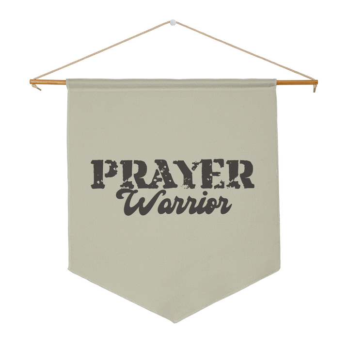 Prayer Warrior Wall Pennant – Gift for Her - Gift for Him