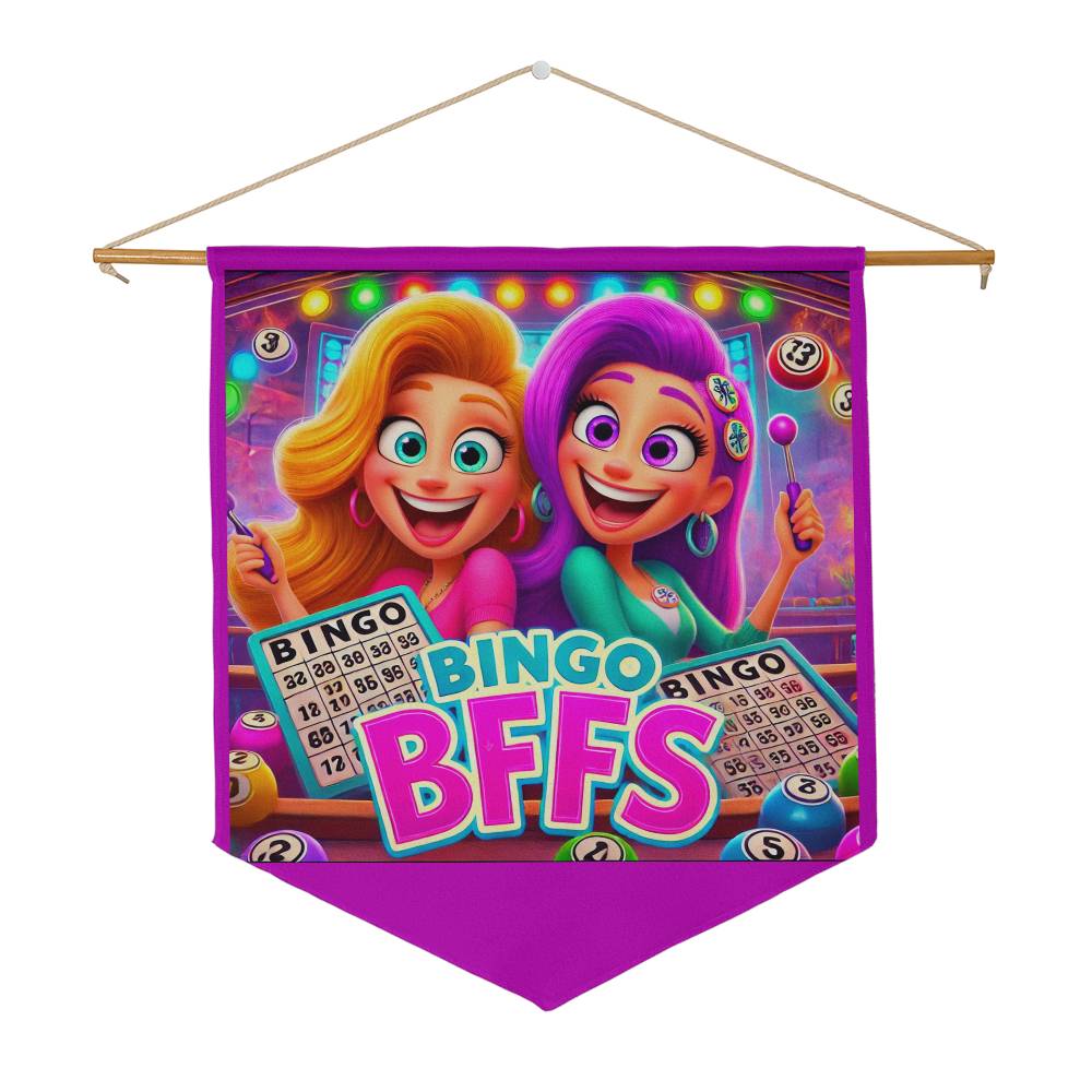 Bingo BFFS 1 - Wall Pennant - Gift for Her