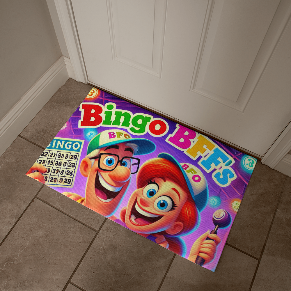 Bingo BFFS 2 - Welcome Mat - Gift for Her - Gift for Him