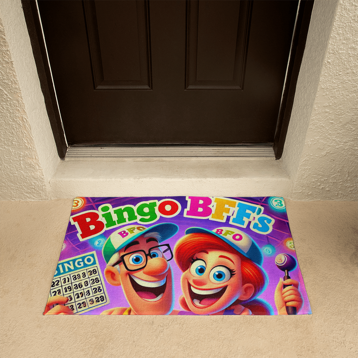 Bingo BFFS Welcome Mat – Gift for Her - Gift for Him