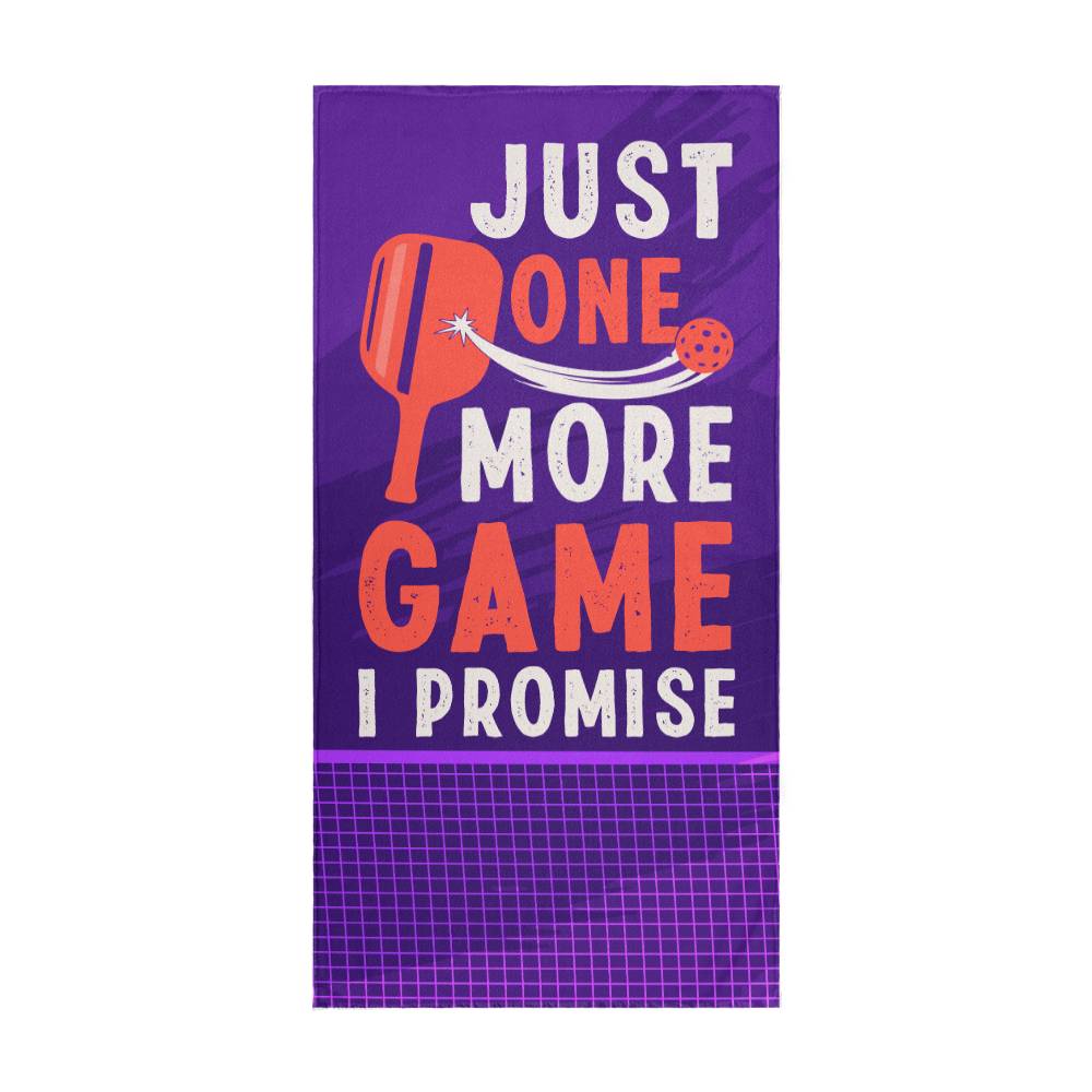 Just One More Game I Promise - Sports Towel - Gift for Her - Gift for Him