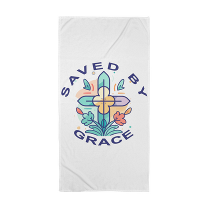 Saved By Grace Bath Towel – Gift for Her - Gift for Him