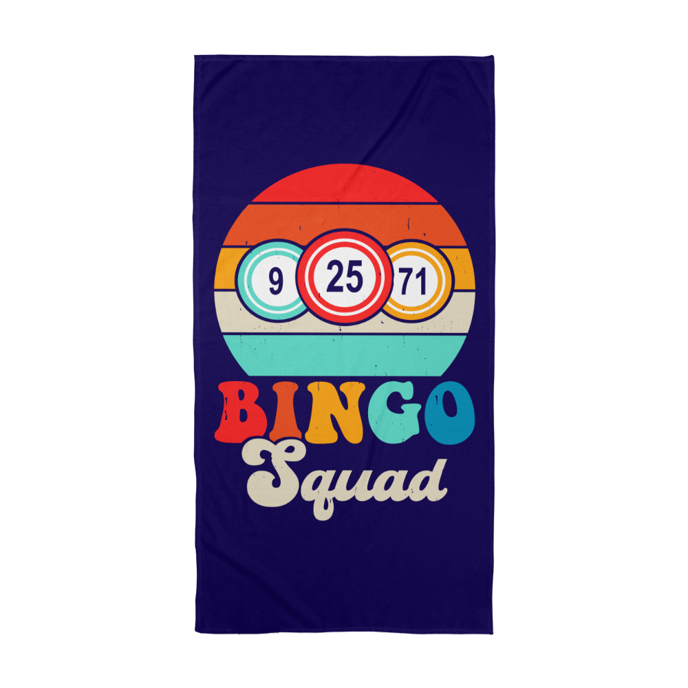 Bingo Squad Bath Towel – Gift for Her - Gift for Him
